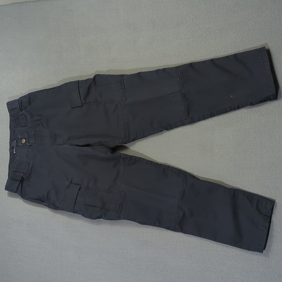 5.11 Tactical Pants Men's M Regular Navy Blue TDU Ripstop Cargo Adjustable Waist - Picture 1 of 13